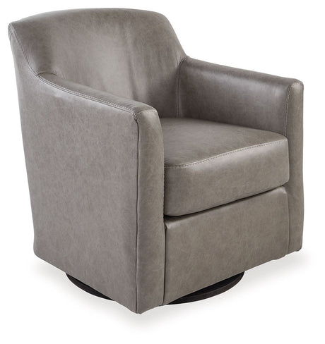Bradney - Swivel Accent Chair Dark Gray by Signature Design by Ashley® | Bel Furniture
