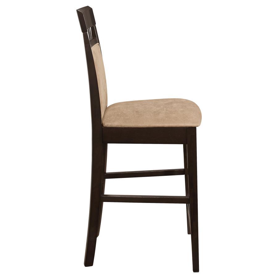 Gabriel - Closed Back Counter Chair (Set of 2) - Cappuccino by CoasterEveryday | Bel Furniture