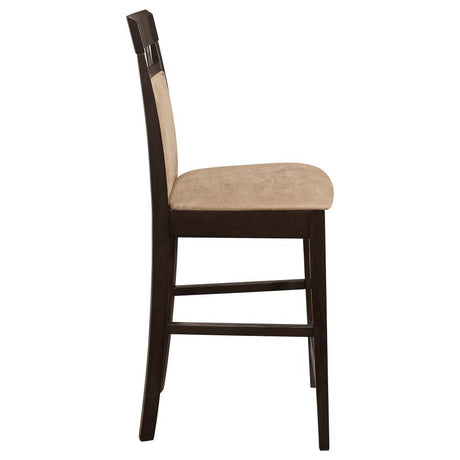 Gabriel - Closed Back Counter Chair (Set of 2) - Cappuccino by CoasterEveryday | Bel Furniture