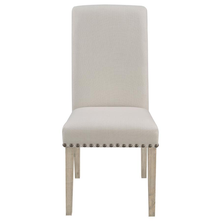 Salem - Fabric Upholstered Dining Side Chair (Set of 2) - Beige by CoasterEssence | Bel Furniture