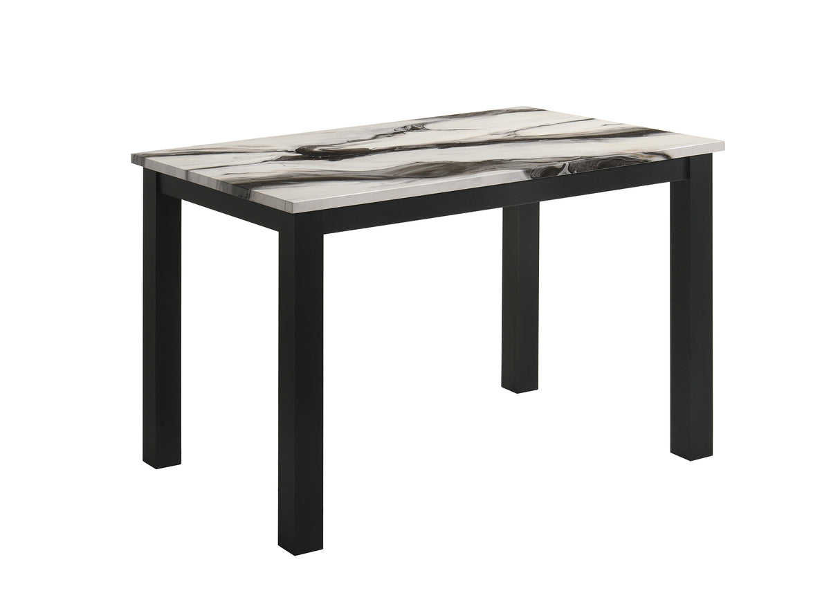 Resia Dining Table-Faux Marble