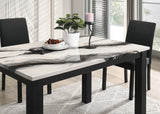 Resia Dining Table-Faux Marble