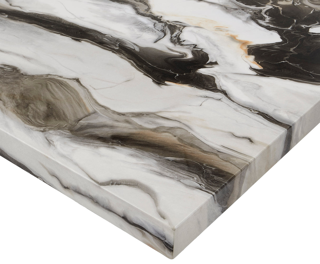 Resia Dining Table-Faux Marble
