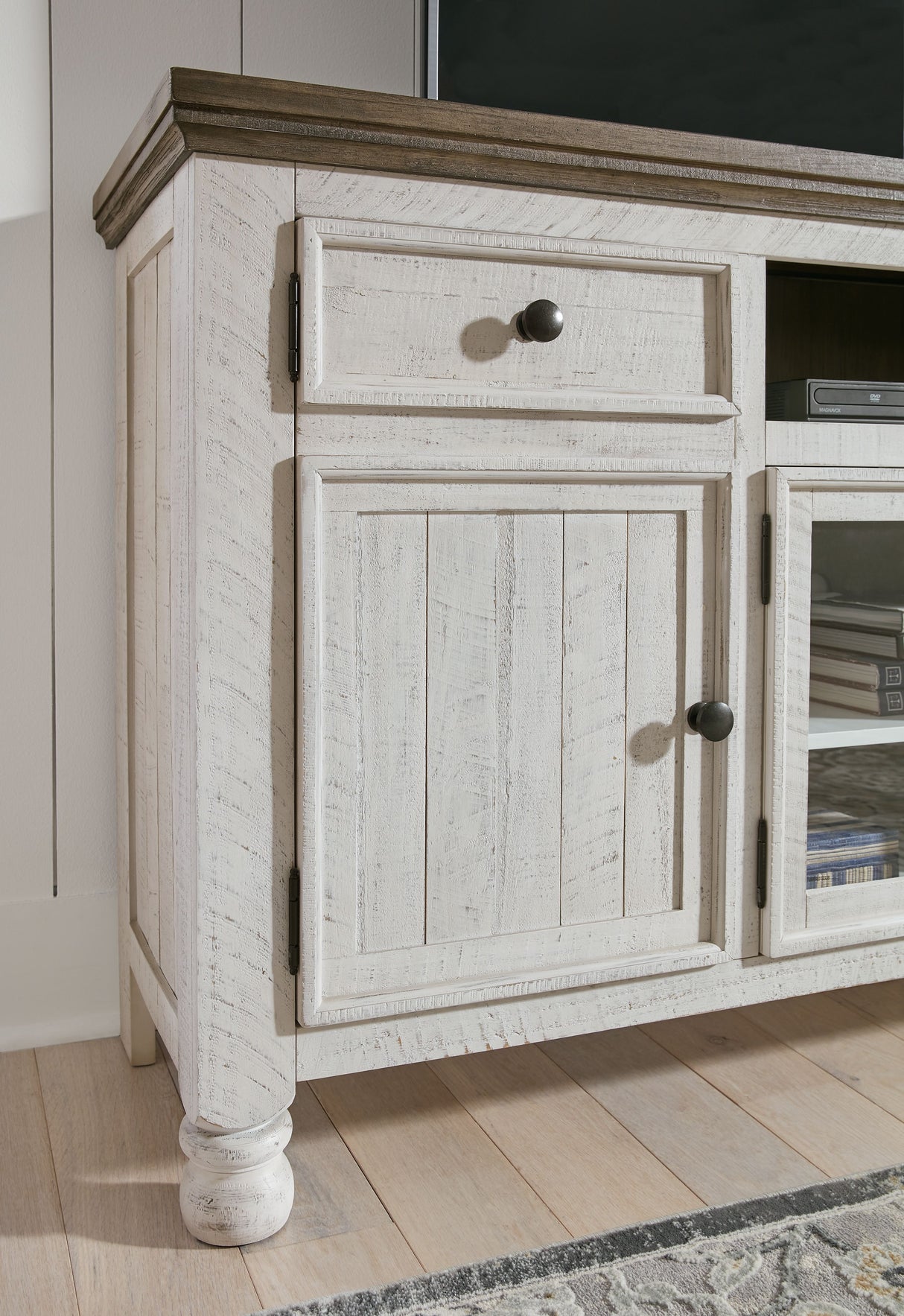 Havalance - Brown / Beige - Extra Large TV Stand - 4 Doors by Signature Design by Ashley® | Bel Furniture