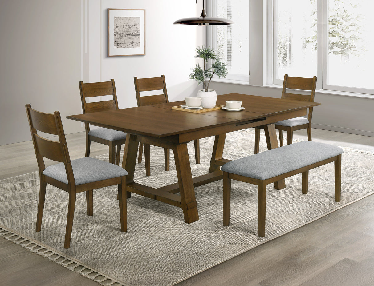Everly - Dining Table - Brown