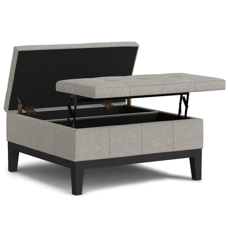 Dover - Multifunctional Lift Top Coffee Table Storage Ottoman - view 8