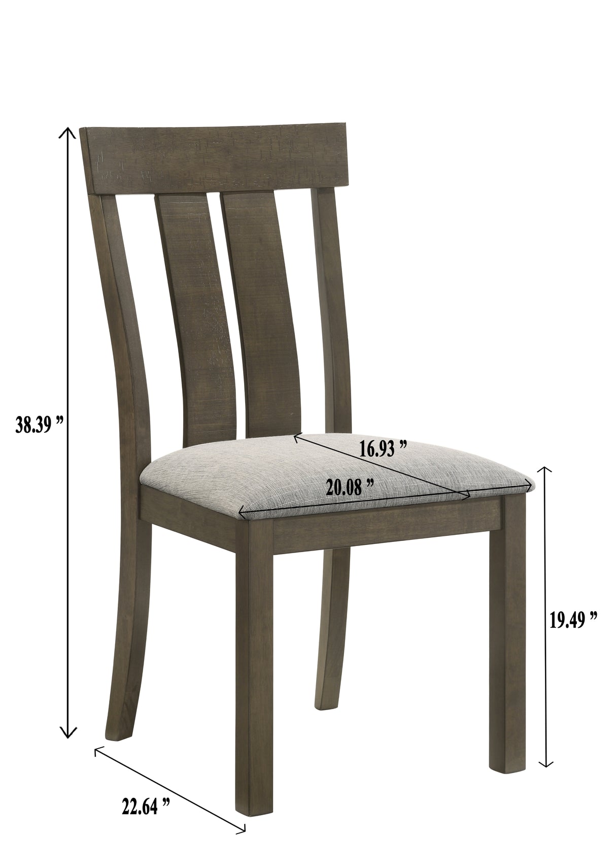 Lloyd - Side Chair (Set of 2) - Brown / Gray