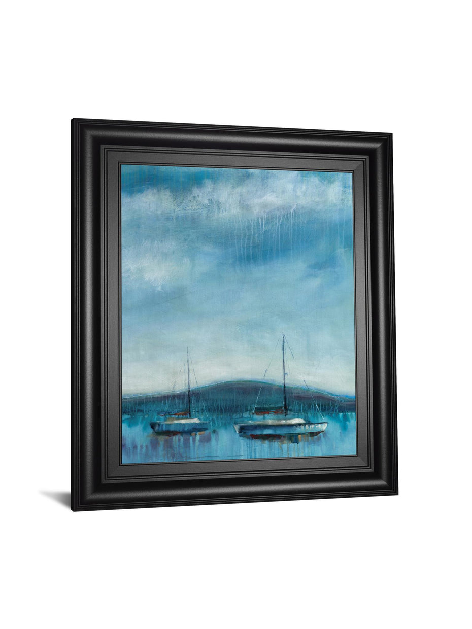 Nauticus By D'aguiar - Framed Print Wall Art - Blue