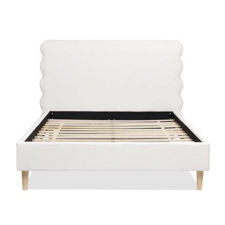 Stockholm - Modern Wavy Headboard Platform Bed - view 7