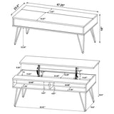 Fanning - Lift Top Coffee Table Set by Coaster Fine Furniture | Bel Furniture
