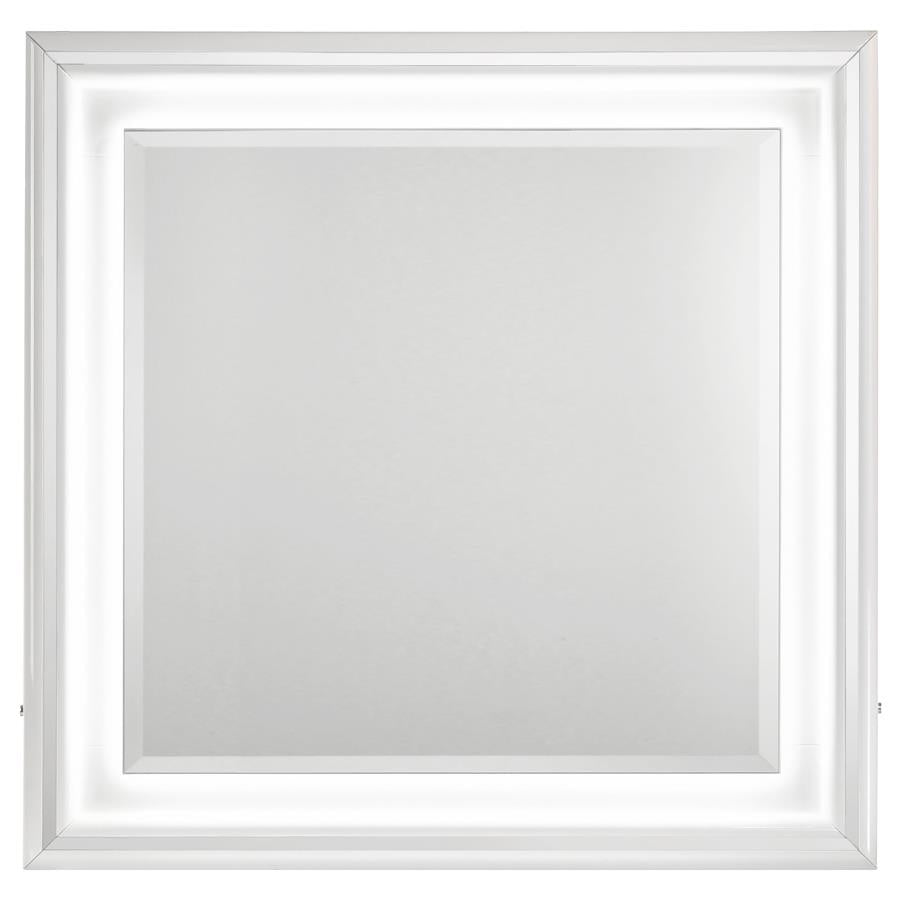 Cassia - Dresser Mirror - White High Gloss