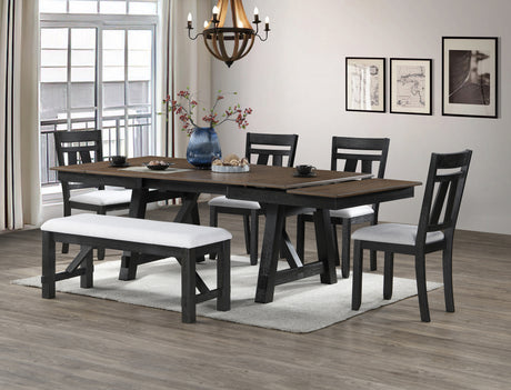 Maribelle Dining Table Wheat Charcoal