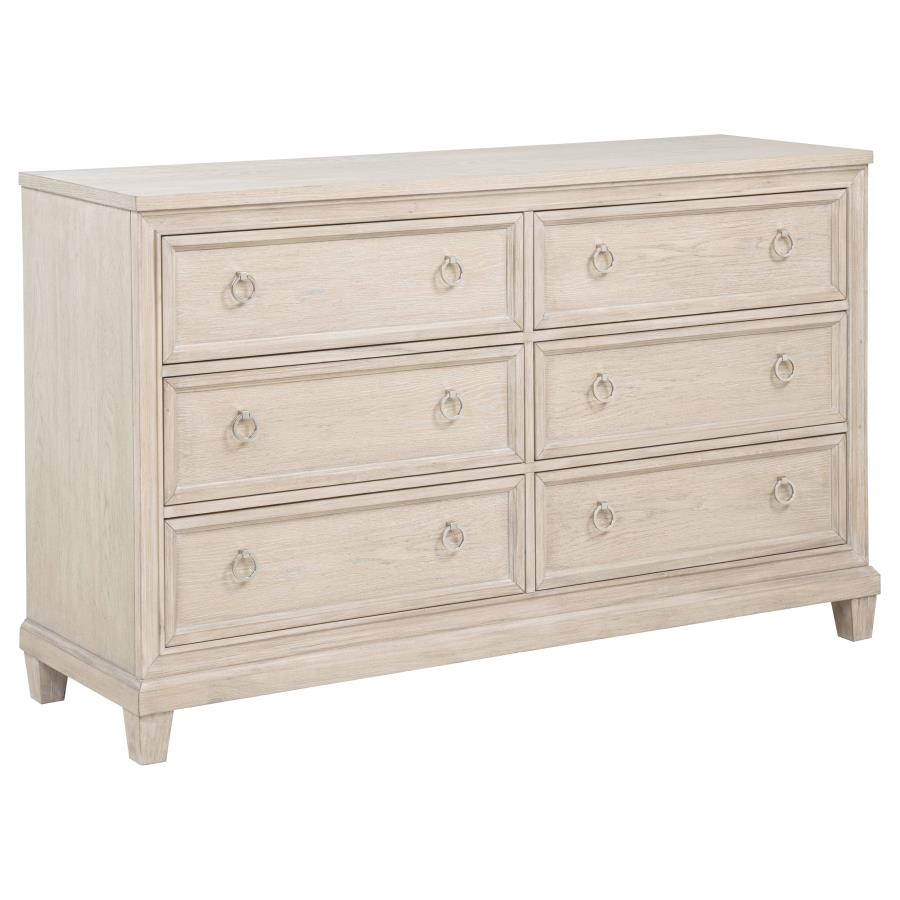 Pembroke 6-Drawer Bedroom Dresser Cabinet