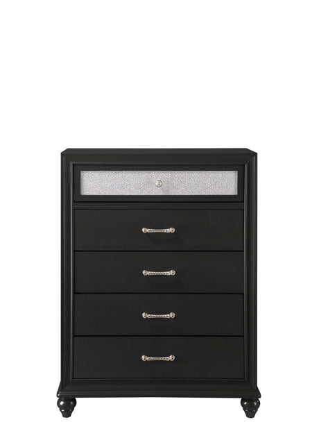 Lila - Accent Chest Black by Crown Mark | Bel Furniture