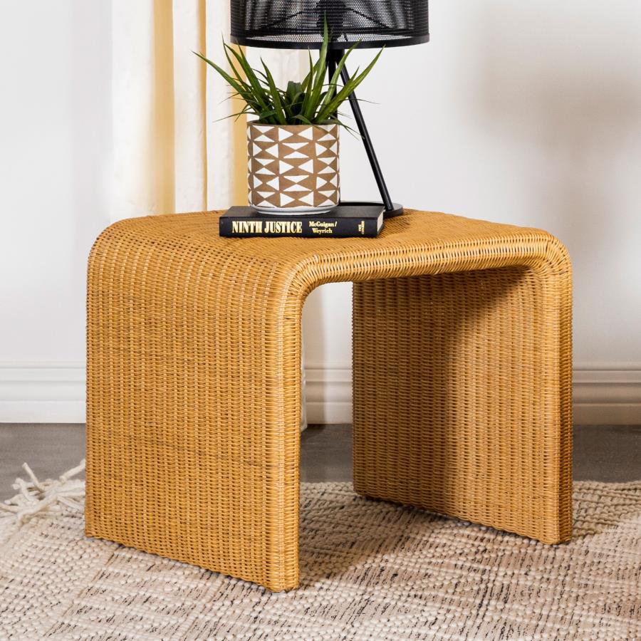 Cahya - Woven Rattan Table by Coaster Fine Furniture | Bel Furniture
