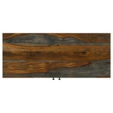 Macon - 2 Door Sheesham Wood Storage Accent Cabinet - Gray by CoasterEssence | Bel Furniture