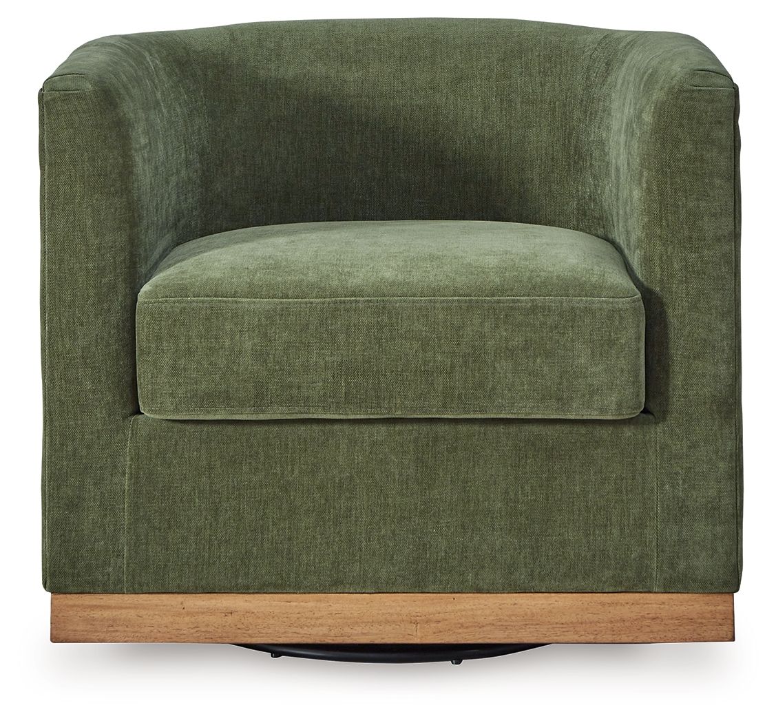 Jersonlow - Forest Green - Swivel Chair by Signature Design by Ashley® | Bel Furniture