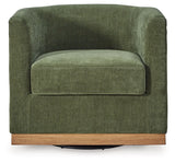 Jersonlow - Forest Green - Swivel Chair by Signature Design by Ashley® | Bel Furniture