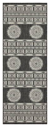 Sunshine - 2'7" X 7'3" Indoor / Outdoor Area Rug Dark Gray by Icona Home Decor | Bel Furniture