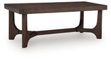 Korestone - Rectangular Cocktail Table - Dark Brown