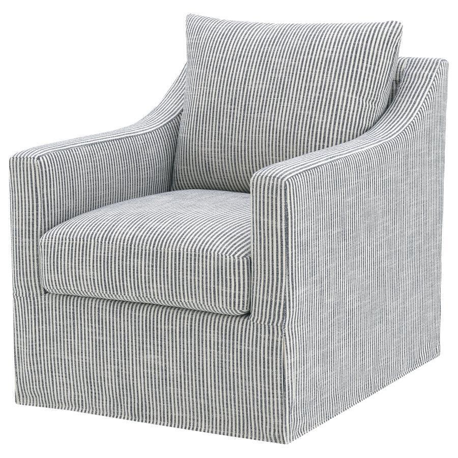 Winter - Upholstered Sloped Arm Accent Swivel Chair by Coaster Fine Furniture | Bel Furniture