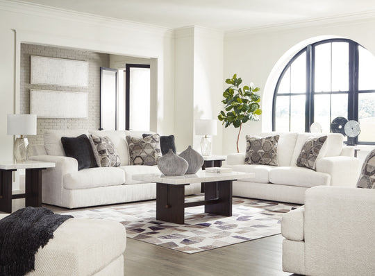 Karinne - Living Room Set White 4 Pc. Sofa, Loveseat, Chair And A Half, Ottoman by Signature Design by Ashley® | Bel Furniture