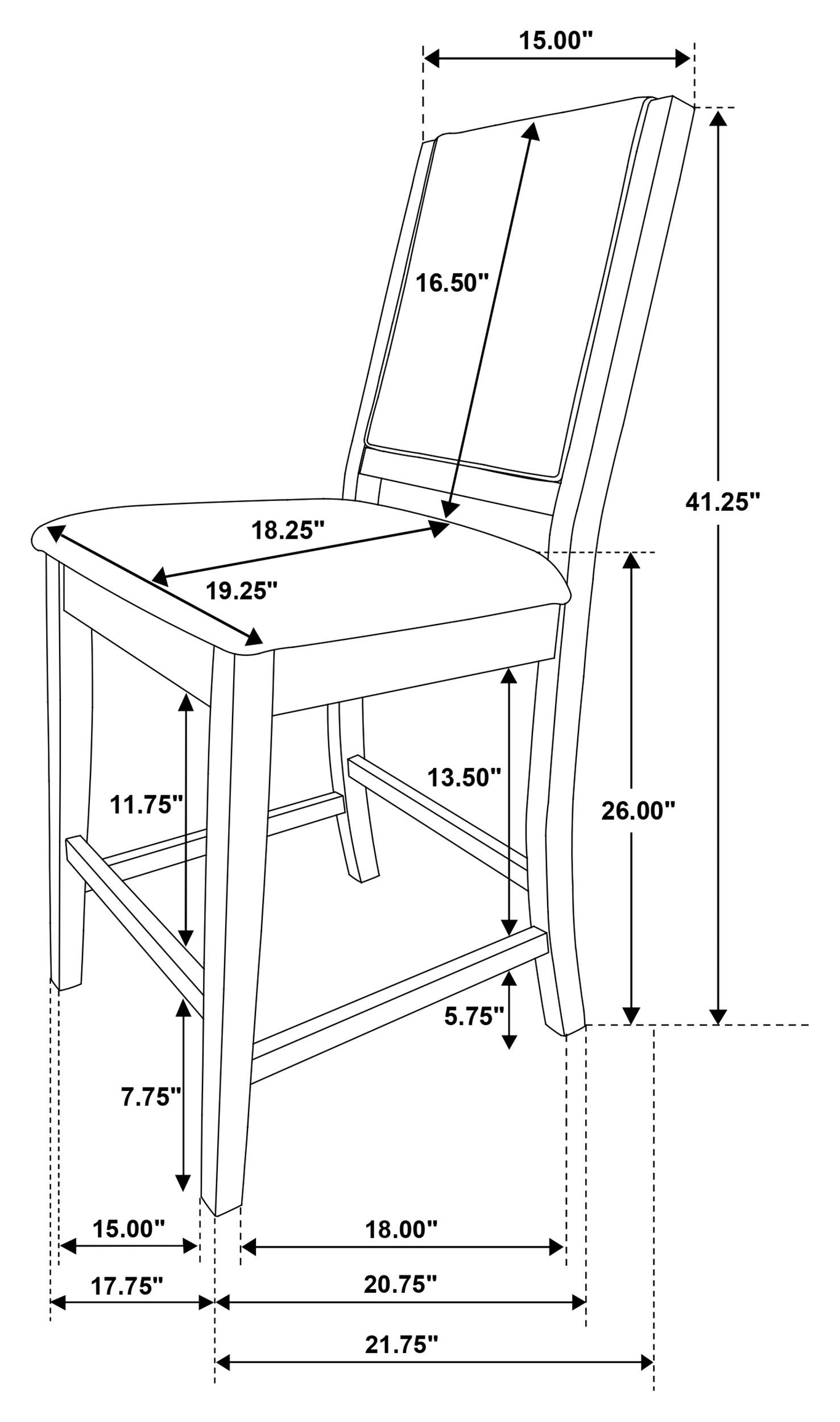 Patterson - Counter Height Dining Set