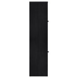 Denison - 67" 2-Door Media Tower Storage Cabinet - Black