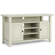 Amherst - TV Media Stand, Handcrafted White by Simpli-Home | Bel Furniture