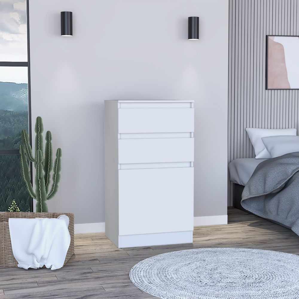 Two Drawer Vanity Chest - White