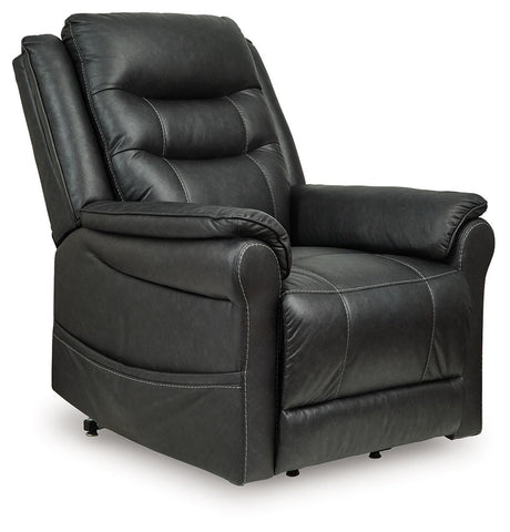 Oatman - Power Lift Recliner Black by Signature Design by Ashley® | Bel Furniture