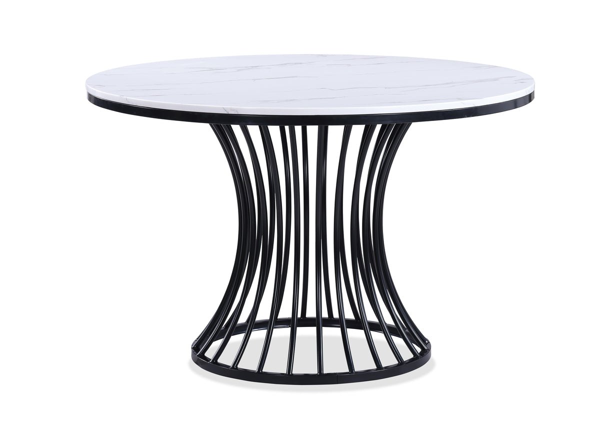 Hadley Faux Marble Round Table