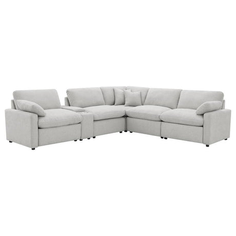 Collins - 6-Piece Modular Power Reclining Sectional Gray by Coaster Fine Furniture | Bel Furniture