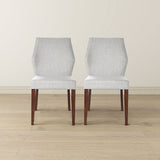Luca - Dining Chair (Set of 2) - Light Gray by Ashcroft Furniture | Bel Furniture