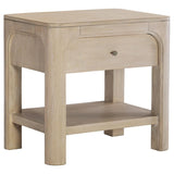 Solano - 1-Drawer Nightstand Bedside Table - Weathered Mango
