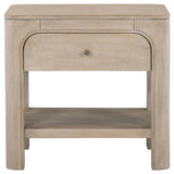 Solano - 1-Drawer Nightstand Bedside Table - Weathered Mango