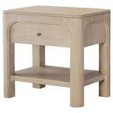 Solano - 1-Drawer Nightstand Bedside Table - Weathered Mango