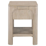 Solano - 1-Drawer Nightstand Bedside Table - Weathered Mango