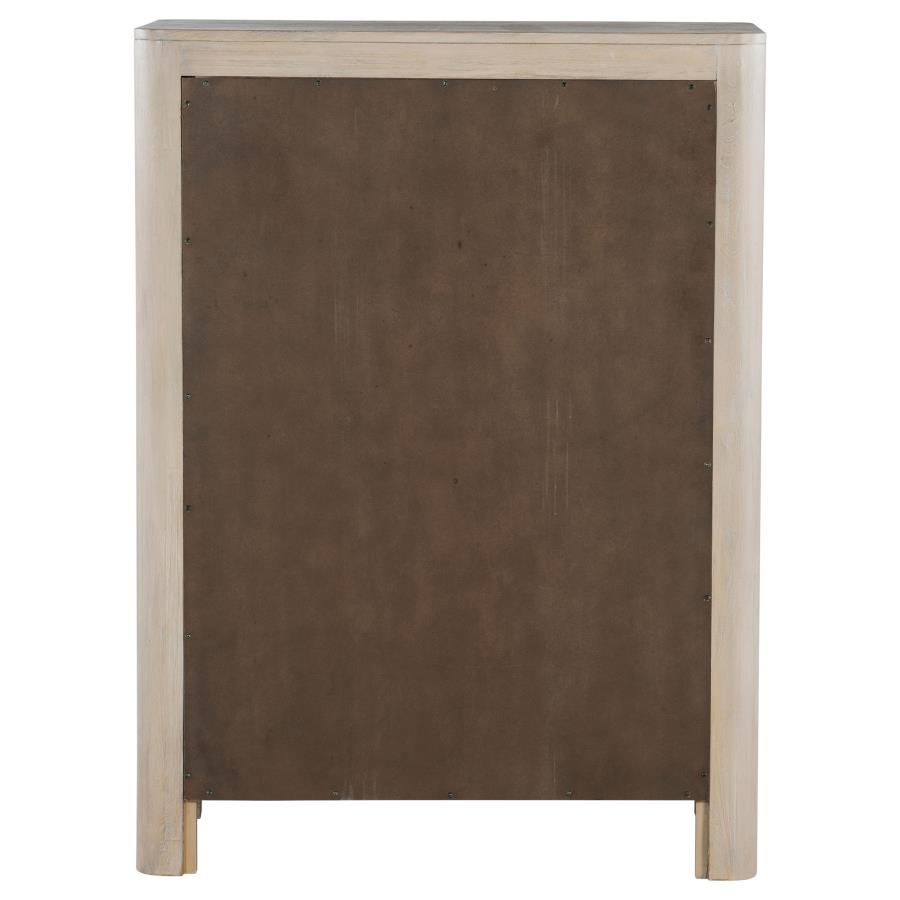 Solano - 5-Drawer Bedroom Chest Of Drawers - Weathered Mango