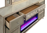 Lorient - Bedroom Set With LED Flame Box Dresser