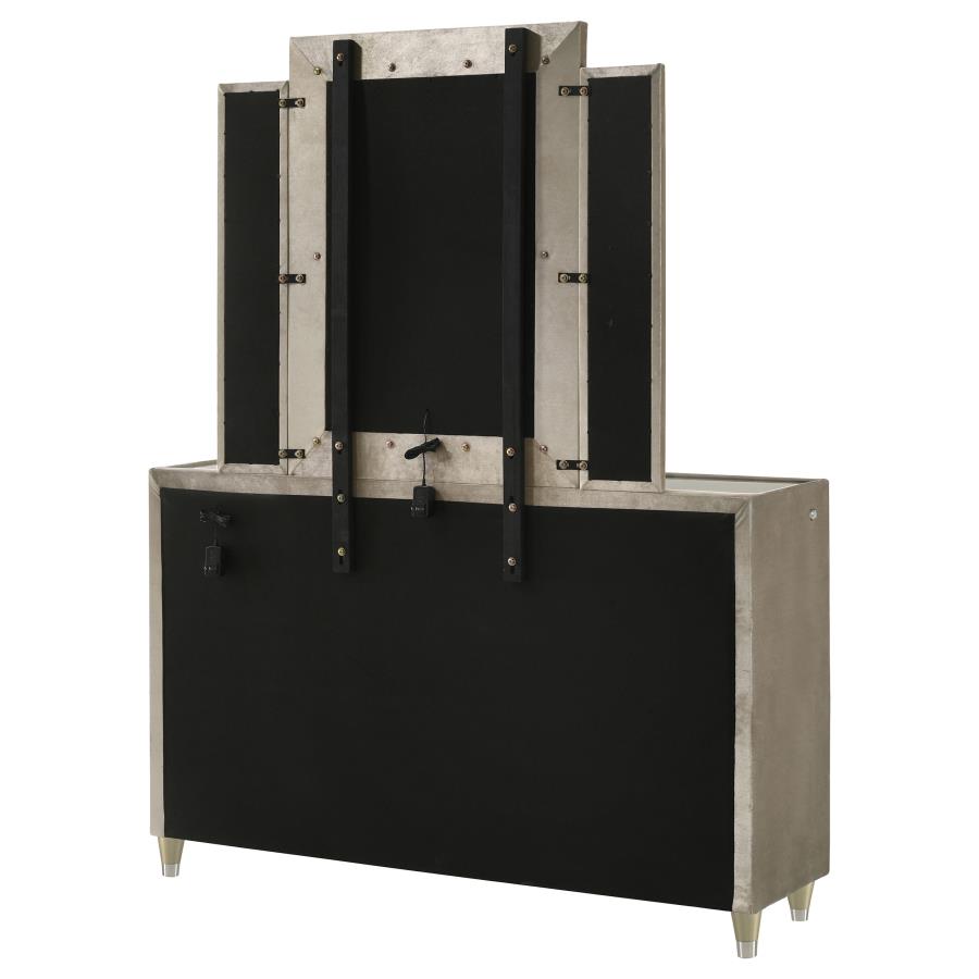 Lorient - 8-Drawer LED Bedroom Dresser Cabinet
