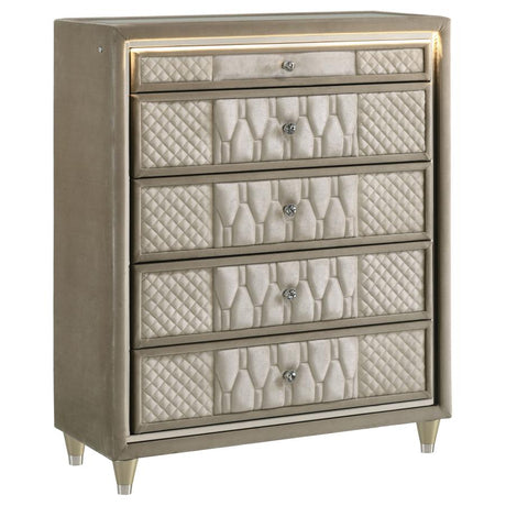 Lorient 5-Drawer LED Chest of Drawers