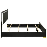 Marceline - Wood LED Panel Bed