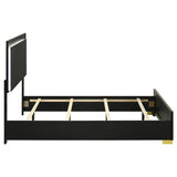 Marceline - Wood LED Panel Bed