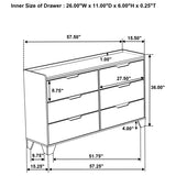 Henderson - 6-Drawer Bedroom Dresser Cabinet