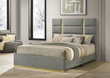 Ines - Fabric Upholstered Panel Bed