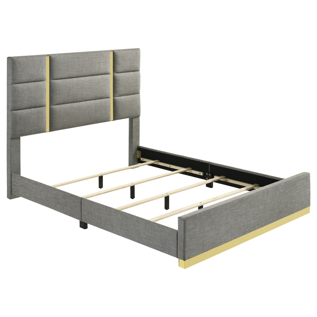 Ines - Fabric Upholstered Panel Bed
