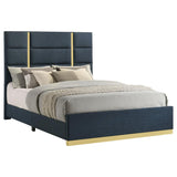 Ines - Fabric Upholstered Panel Bed