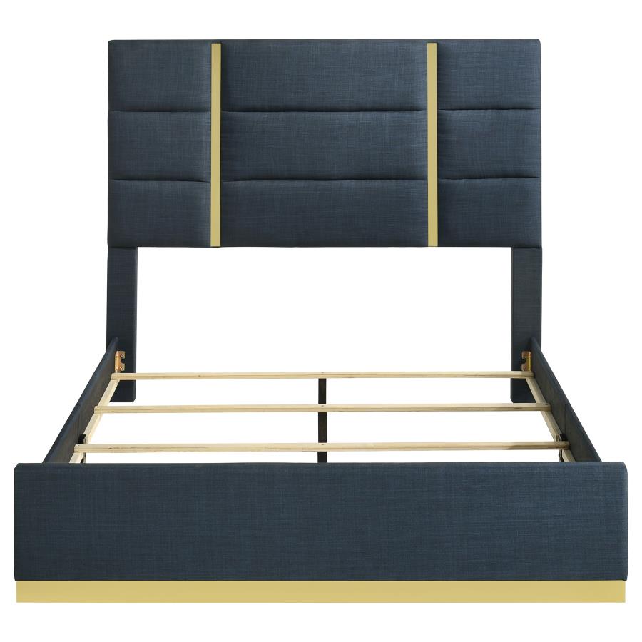 Ines - Fabric Upholstered Panel Bed