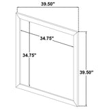 Ines - Dresser Mirror Holographic - White High Gloss